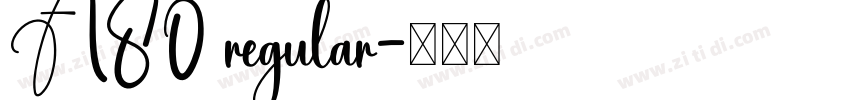 A80 regular字体转换